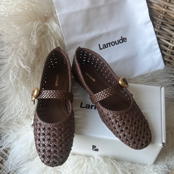 Larroude Shoes - NEW IN BOX | Larroudé Verona New Macrame Ballet Flat | size 10